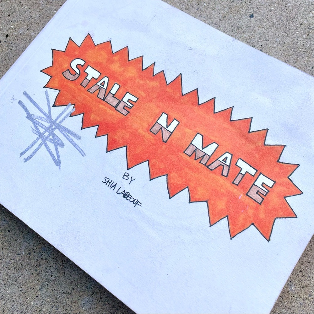 Shia Labeouf Signed Art Comic Book Stale N Mate Made On Mac Self Published Rare